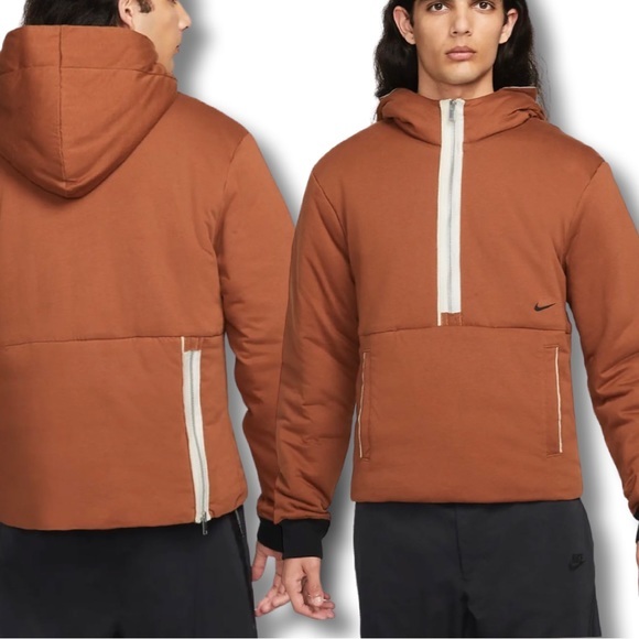 Nike Sportswear Essentials+ Therma-FIT 1/2 Zip Hooded Fleece DJ9777-204 - Picture 4 of 12